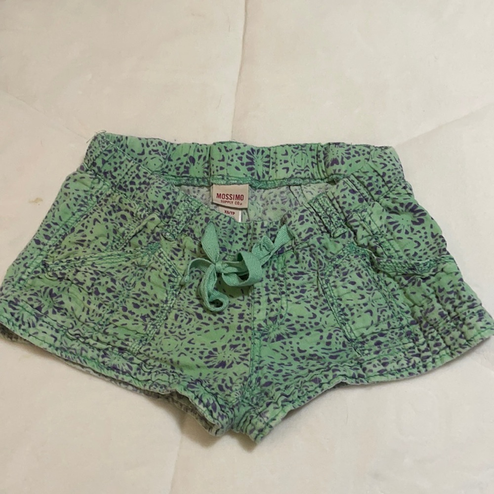 Green soft shorts